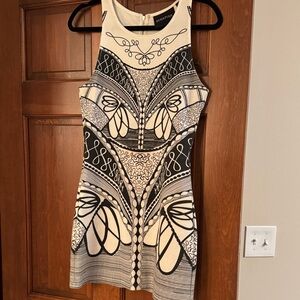 MINKPINK Black and Cream Mini Dress